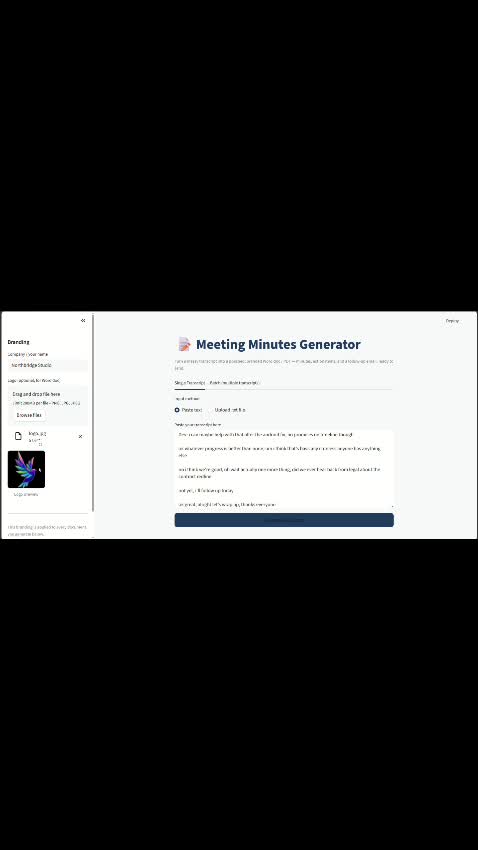 convert your meeting transcripts into branded, client ready reports