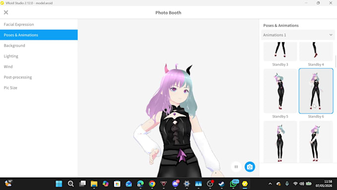 create a cute custom vroid vtuber