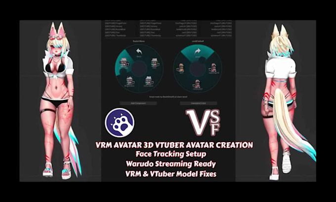optimize your vrm avatar, vrc avatar for warudo streaming with facial expression