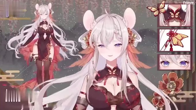 design and rig pro live2d vtuber model for vtube studio