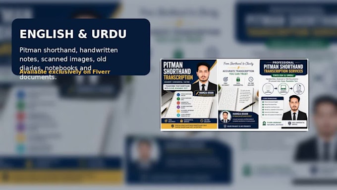 transcribe pitman shorthand into english and urdu