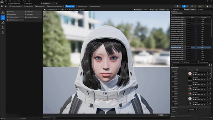 fix facial rig deformation,vrm avatar,live link face,webcam,52 arkit blendshapes