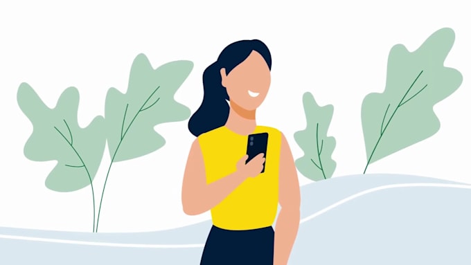 create custom 2d animation, saas promo and animated software explainer