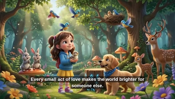 create 2d 3d kids cartoon animation, nursery rhyme, character animation