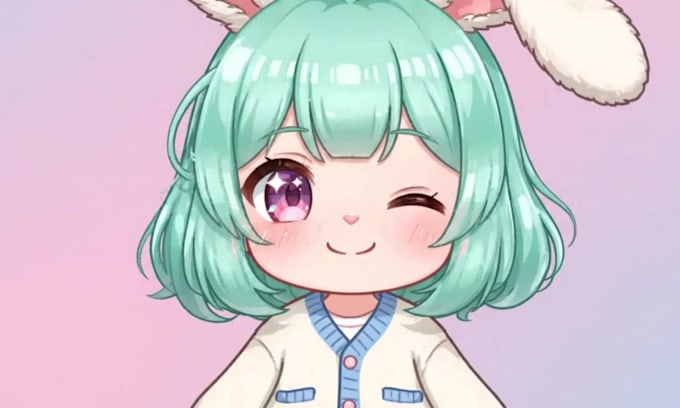 design vtuber model live2d vtuber rigging anime character design live2d model