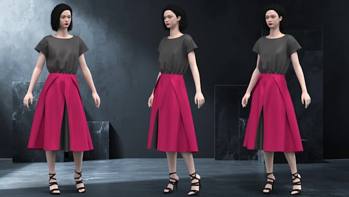 create 3d second life imvu clothing, outfits meshes, accessories, 3d models sfm
