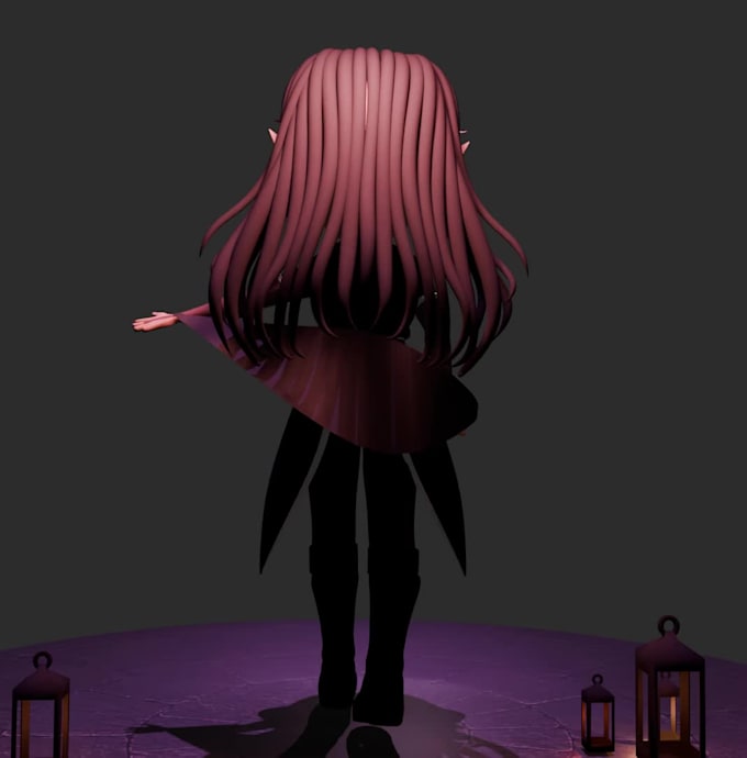 create a custom 3d chibi character