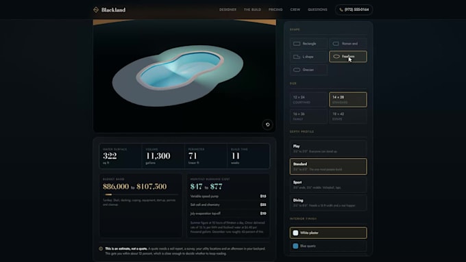create a 3d interactive website or product configurator in three js