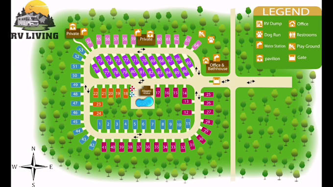 draw premium vector map design in illustration