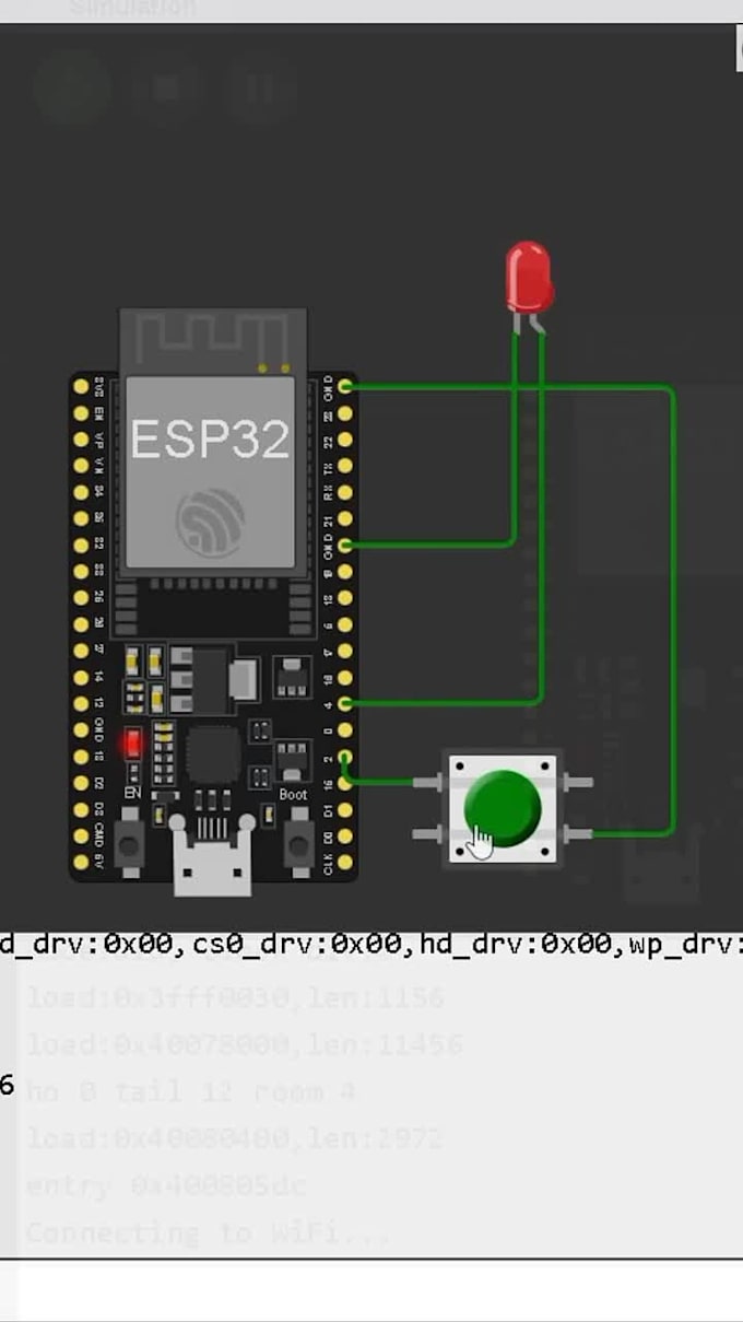 do arduino esp32 coding and wokwi simulation