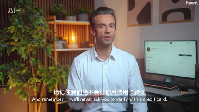 do chinese voice over and subtitling to your video