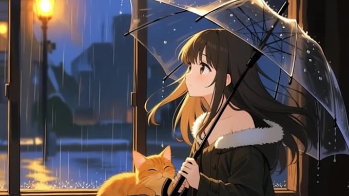 create image animation and lofi loop animation video