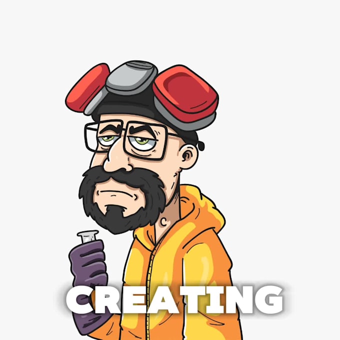 draw a professional 2d character design