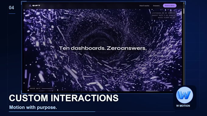 build a cinematic interactive website with scroll animations