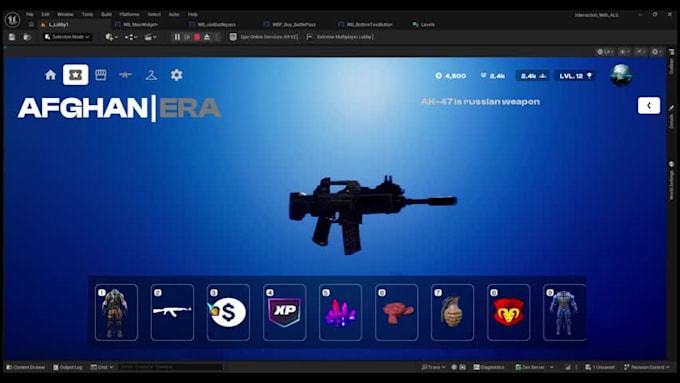develop unreal engine game