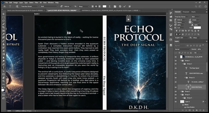 design cinematic ebook and amazon KDP book covers