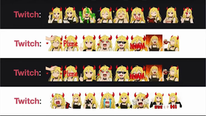 create twitch emotes, stream overlay, twitch overlay, and twitch sub badges