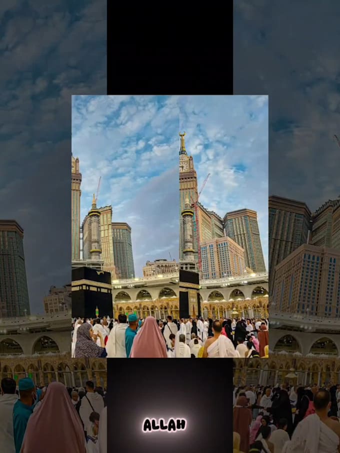 do simple quran video editing with beautiful islamic style