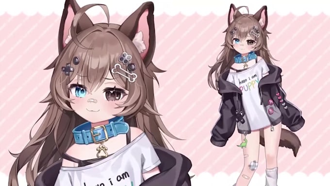 create custom vtuber model in anime style for streaming avatar