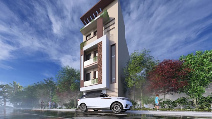do ultra realistic 3d rendering for architecture