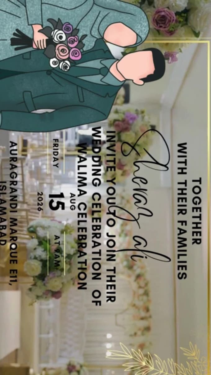 make animated invitation cards for your events like this