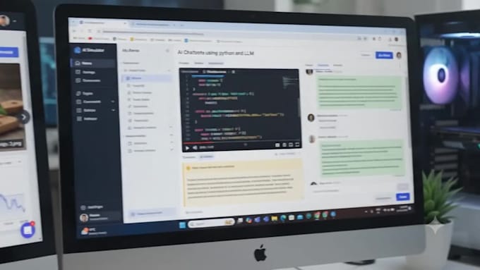 develop react and python ai web applications