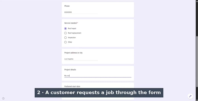 automate job request forms with auto reply emails