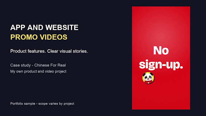 create an animated app or website promo video
