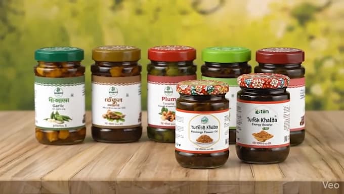design premium product label and jar packaging