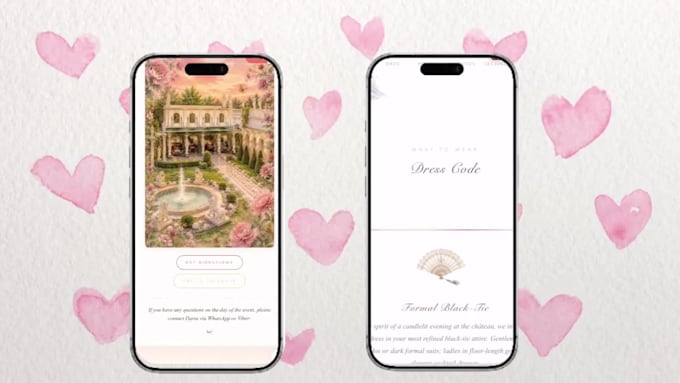 build a luxury interactive digital wedding invitation website