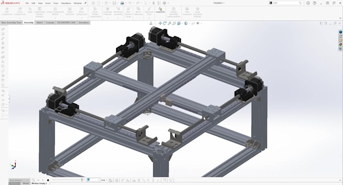 design your 3d printer, cad, or robot project in solidworks