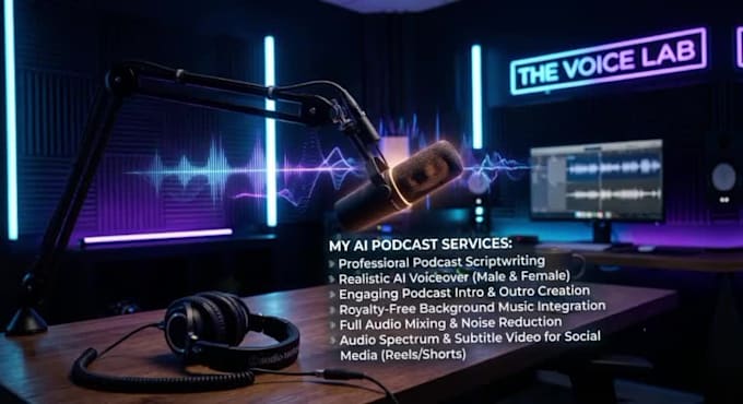write podcast script and  voiceover