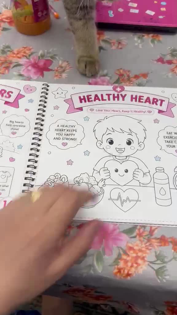 create educational health coloring books for kids