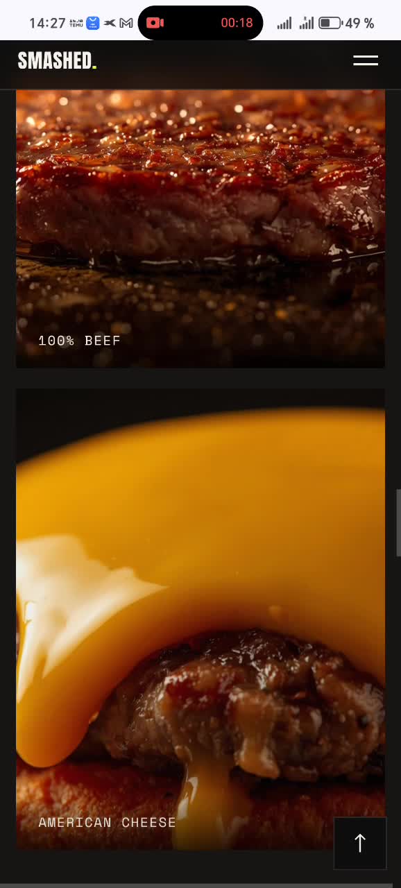 create a bold cinematic website
