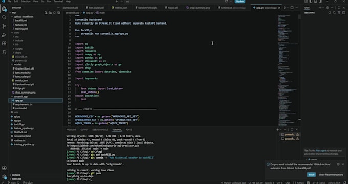 build machine learning prediction projects in python