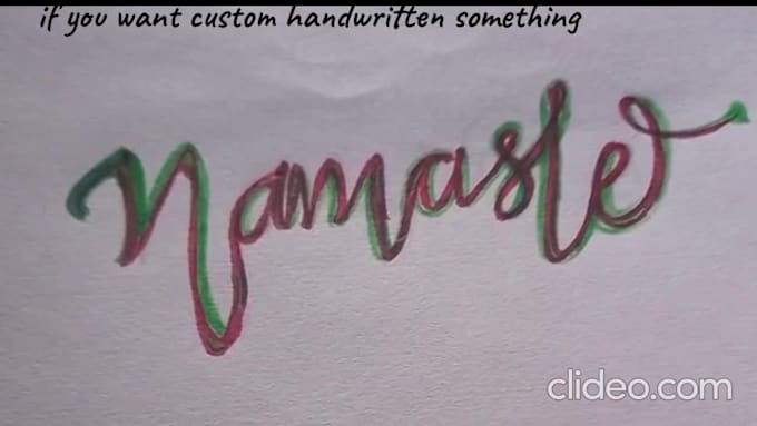 handwrite custom calligraphy letters quotes names notes