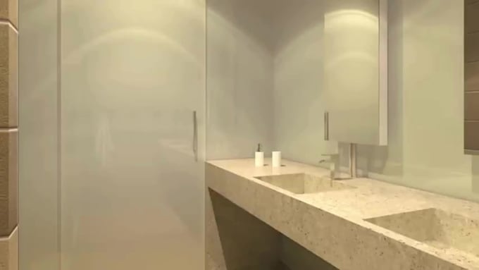 create futuristic transparent screen and smart glass 3d animation
