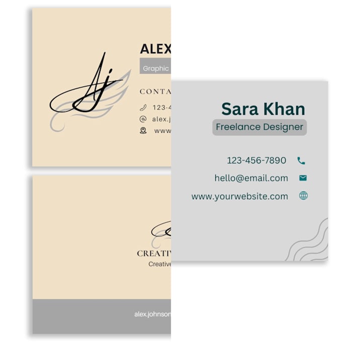 design modern professional business cards