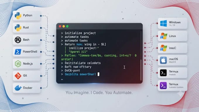 build a custom cli tool for windows, linux and termux