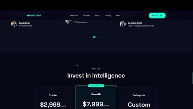 build a stunning animated saas website