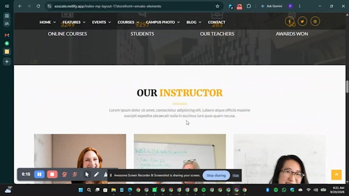 lms educational website online course and elearning website