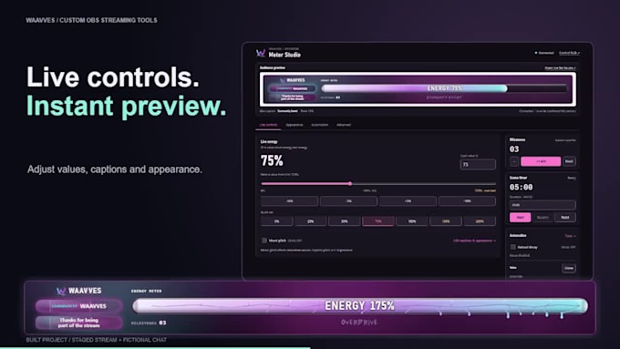 customize your obs overlays and stream dashboard