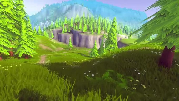 make stylized 3d environment for your game