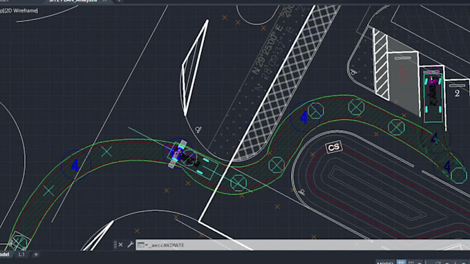 perform autoturn vehicle swept path analysis for site plan