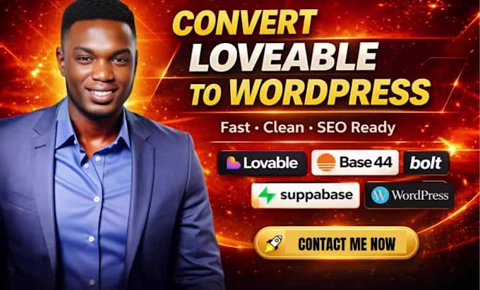 convert lovable ai to wordpress clone lovable ai or migrate loveable app base44