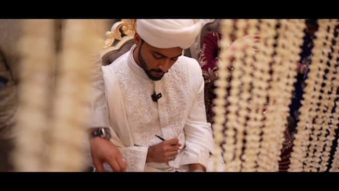 create a cinematic wedding video with emotional stroytelling