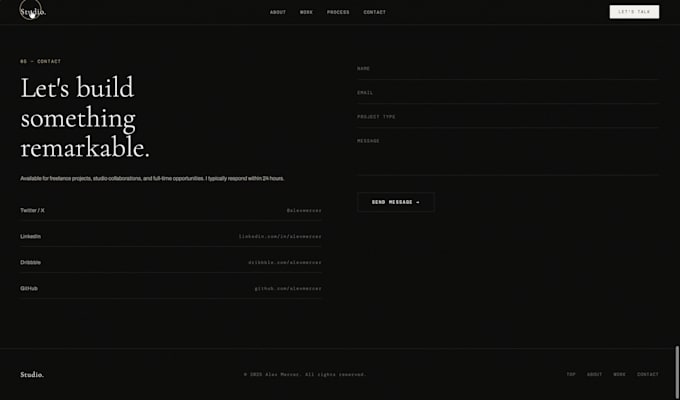 Build a premium animated portfolio website with smooth 3d effects by ...