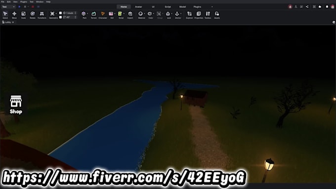 design a high quality roblox map with HD environment