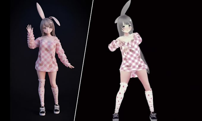 custom 3d character, vrchat avatars and vtubing models