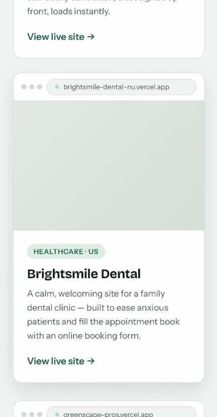 build a modern, mobile first website for your small business